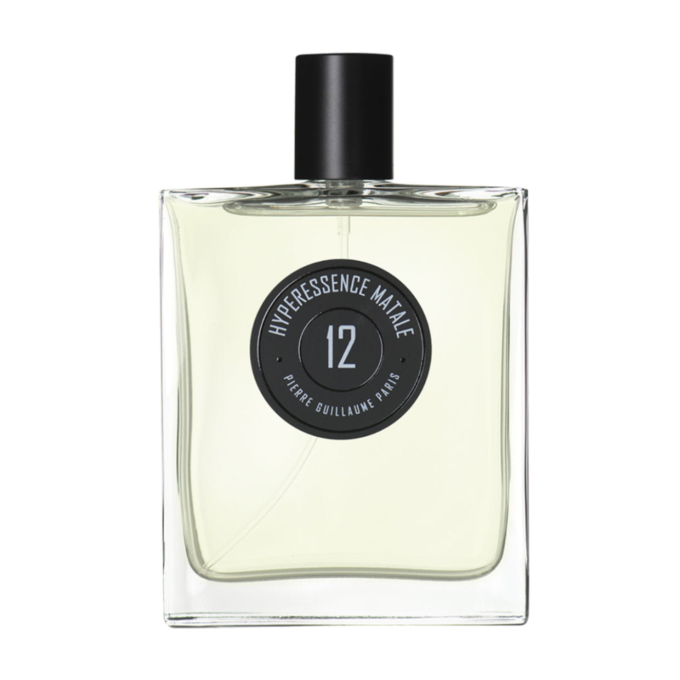 Perfume bottle labeled 'Hypersensésion Matère' by Pierre Guillaume on a white background