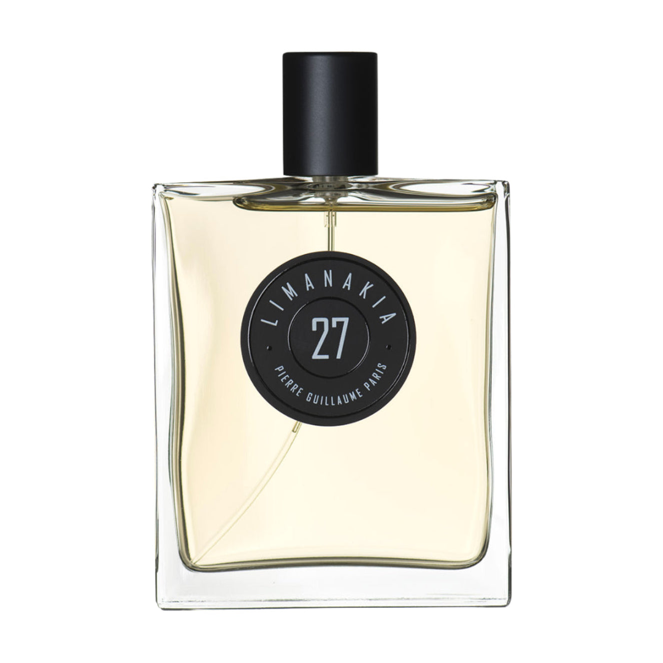 Perfume bottle with 'Limanakia' label on a white background