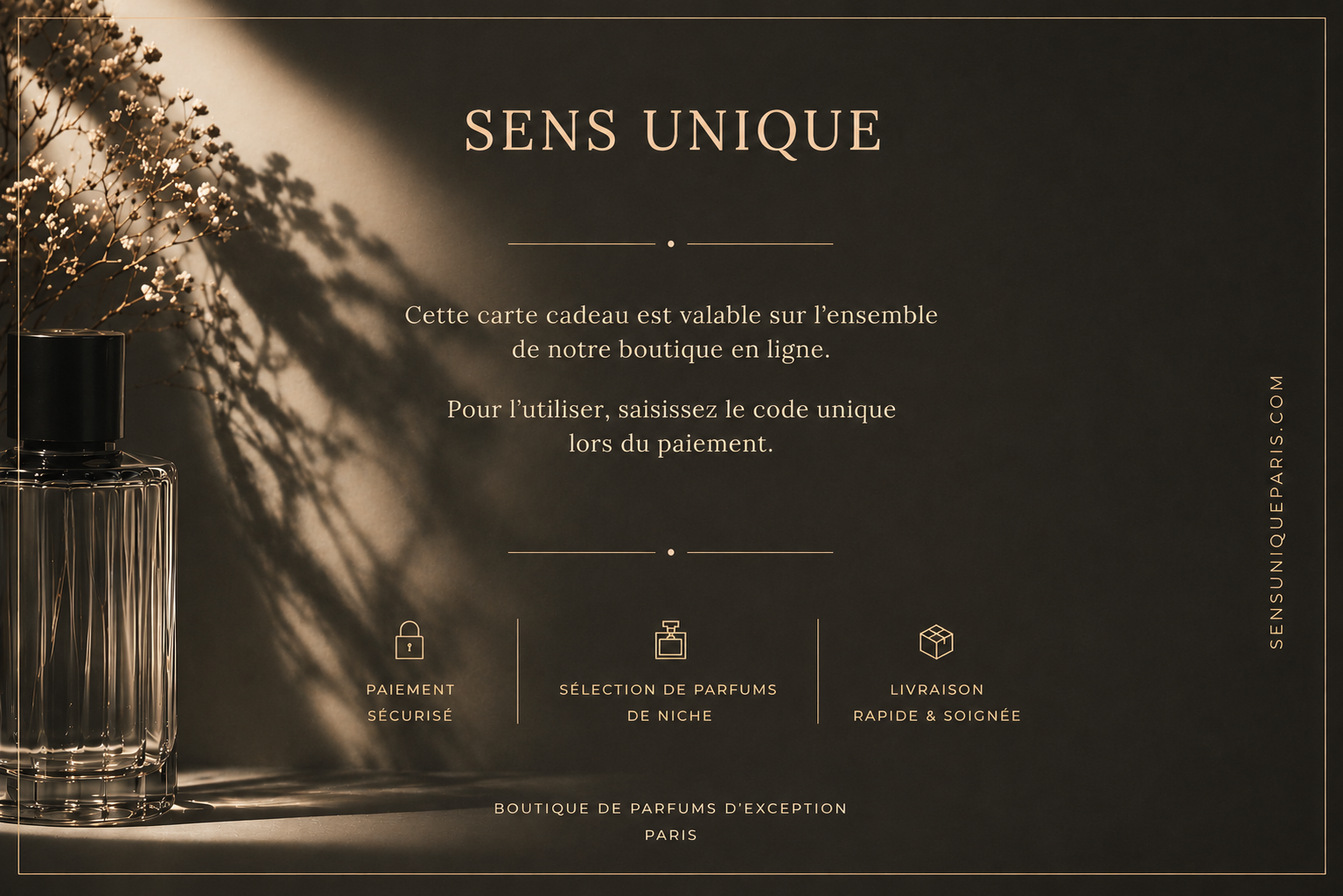 Sens Unique Gift Card