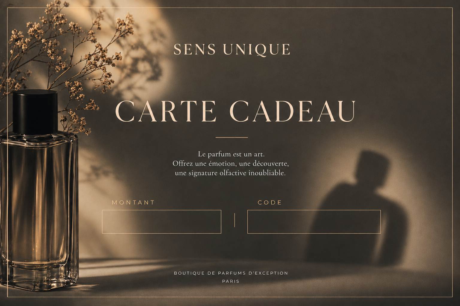 Sens Unique Gift Card
