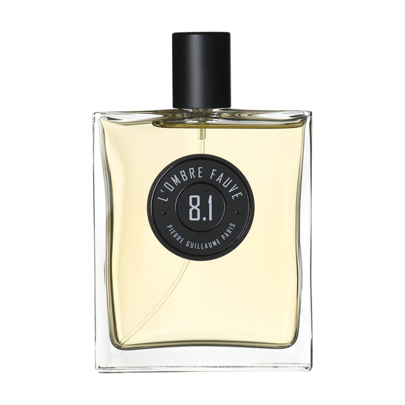 Perfume bottle labeled 'L'Ombre Façe' with number '8.1' on a white background